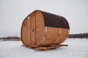 Баня овало-бочка ComfortProm 4 метра