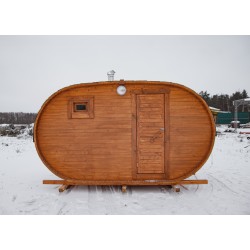 Баня овало-бочка ComfortProm 4 метра Баня овало-бочка ComfortProm 4 метра