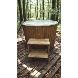 Купель овальная холодная с крышкой