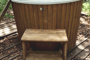 Купель овальная холодная с крышкой