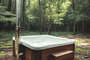 Купель Quadro 2,4 со встроенной печью