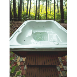 Купель Quadro 2,4 со встроенной печью