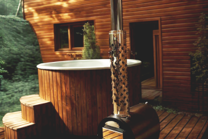 Купель D195M с внешней печью