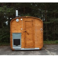 Баня квадро-бочка ComfortProm 1,5х2м метра с печным узлом Баня квадро-бочка ComfortProm 1,5х2м метра с печным узлом