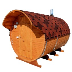 Комплект бани-бочки ComfortProm 3 метра + козырёк 0,5м для самостоятельной сборки   Комплект бани-бочки ComfortProm 3 метра + козырёк 0,5м для самостоятельной сборки