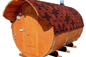 Комплект бани-бочки ComfortProm 3 метра + козырёк 0,5м для самостоятельной сборки  