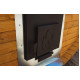 Баня квадро-бочка ComfortProm 5 метров с печным узлом, предбанником, помывочной + козырёк 0,5м