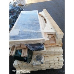 Комплект  Баня квадро-бочка ComfortProm 2 метра + козырек 0,5м  для самостоятельной сборки  Комплект  Баня квадро-бочка ComfortProm 2 метра + козырек 0,5м  для самостоятельной сборки