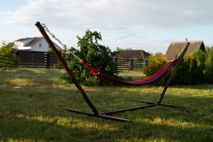 Стойка с гамаком стальная ComfortProm Maldives brown