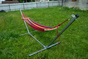 Стойка с гамаком стальная ComfortProm Maldives antique silver