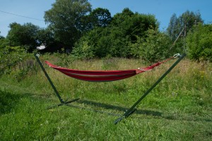 Стойка с гамаком стальная ComfortProm Maldives green