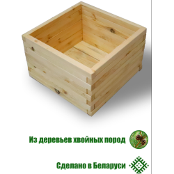 Клумба, кашпо деревянная ComfortProm H35x45x55cm натуральная Клумба, кашпо деревянная ComfortProm H35x45x55cm натуральная