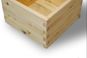 Клумба, кашпо деревянная ComfortProm H35x45x55cm натуральная