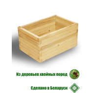 Клумба, кашпо деревянная СomfortProm H35x45x65cm натуральная Клумба, кашпо деревянная СomfortProm H35x45x65cm натуральная
