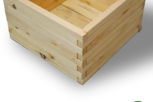 Клумба, кашпо деревянная Большая ComfortProm H35x55x55cm натуральная