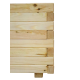 Клумба, кашпо деревянная ComfortProm H35x65x65cm натуральная