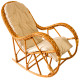 Кресло-качалка из натуральной лозы КК 4/3 с подушкой