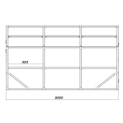 Теплица из дерева с покрытием ComfortProm Classic 2.6х4 м.