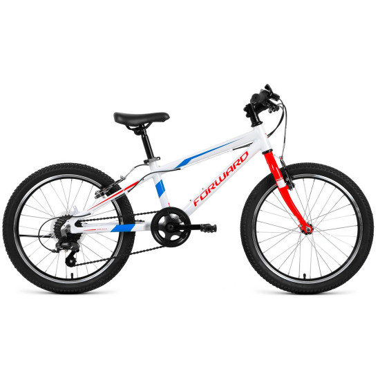 Детский велосипед Forward Rise 20 2.0 2021 белый/красный