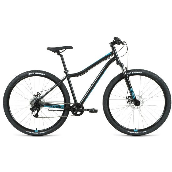 Велосипед Forward Sporting 29 2.2 Disc 2021 р.21 черный/бирюзовый