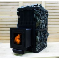 Печь банная ComfortProm СТАЛЬ 8 мм 20м3 ЗАКРЫТАЯ КАМЕНКА, чугунная дверь со стеклом Печь банная ComfortProm СТАЛЬ 8 мм 20м3 ЗАКРЫТАЯ КАМЕНКА, чугунная дверь со стеклом