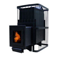 Печь банная ComfortProm СТАЛЬ 8 мм ЗАКРЫТАЯ КАМЕНКА, для парной до 26 кубов, вес 117 кг, длина дров до 50 см, на 200 кг камней, чугунная дверь со стеклом Печь банная ComfortProm СТАЛЬ 8 мм ЗАКРЫТАЯ КАМЕНКА, для парной до 26 кубов, вес 117 кг, длина дров до 50 см, на 200 кг камней, чугунная дверь со стеклом