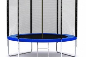 Батут ComfortProm 252см с защитной сеткой и лестницей 