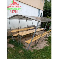  Беседка "ComfortProm Тюльпан" с зашитыми стенками - 3 метра БЕСПЛАТНАЯ ДОСТАВКА
