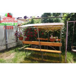  Беседка "Велес Тюльпан" с зашитыми стенками  - 3 метра БЕСПЛАТНАЯ ДОСТАВКА