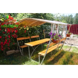  Беседка "Велес Тюльпан" с зашитыми стенками  - 3 метра БЕСПЛАТНАЯ ДОСТАВКА