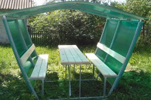 Беседка "Велес Тюльпан" с зашитыми стенками- 2 метра БЕСПЛАТНАЯ ДОСТАВКА