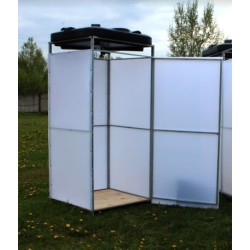  Летний душ без тамбура "ComfortProm" + бак без подогрева +Бесплатная доставка