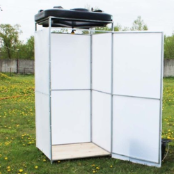  Летний душ без тамбура "ComfortProm" + бак без подогрева +Бесплатная доставка