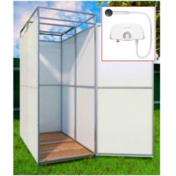 Летний душ с тамбуром "ComfortProm"+ Водонагреватель проточный + Бесплатная доставка