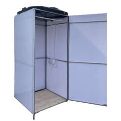  Летний душ без тамбура "ComfortProm" + Водонагреватель проточный + Бесплатная доставка 