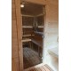 Дверь для бани 700*1900 ComfortProm, стекло 8мм, графит прозрачная