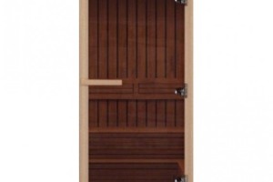 Дверь для бани 700*1900 ComfortProm, стекло 8мм, бронза прозрачная