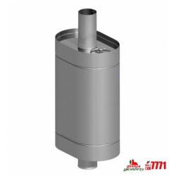 Бак овальный самоварного типа ф115 80л (AISI 304)