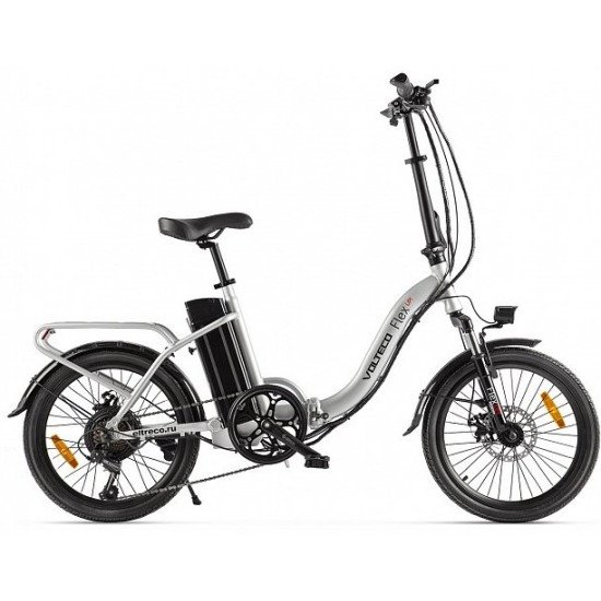 Электровелосипед VOLTECO FLEX UP! серебристый
