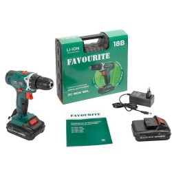 Шуруповерт аккумуляторный DC NEW 18EL т 18В, 2Ач,  30Нм,Li-ion FAVOURITE