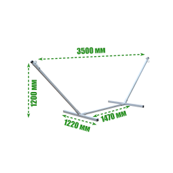 Стойка для гамака стальная ComfortProm Maldives antique silver