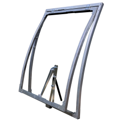 Цельносварная форточка ComfortProm 0,67м с автоматом