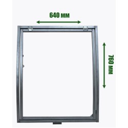 Цельносварная форточка ComfortProm 0,67м с автоматом