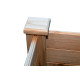 Клумба деревянная на ножках ComfortProm H77 x 62 x 62 cm