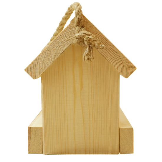 Кормушка-домик ComfortProm для птиц деревянная садовая/уличная/подвесная/на дерево
