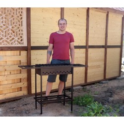 Мангал стационарный ComfortProm Велес + ПОДАРОК!  Бесплатная доставка