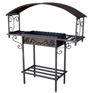 Мангал стационарный ComfortProm Асгард с крышей + ПОДАРОК!  Бесплатная доставка