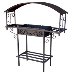 Мангал стационарный ComfortProm Асгард с крышей + ПОДАРОК!  Бесплатная доставка