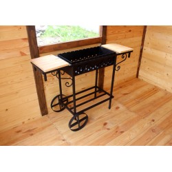 Мангал передвижной ComfortProm Асгард + ПОДАРОК!  Бесплатная доставка