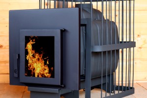 Печь банная ComfortProm ЧУГУН 20м3, дверь со стеклом